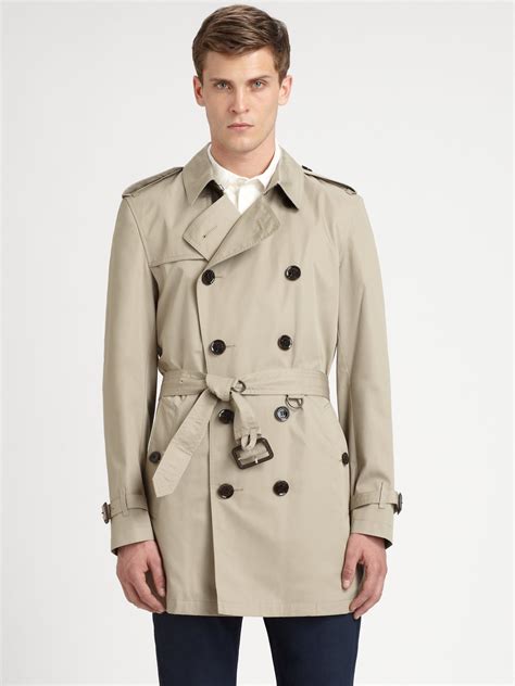 mens burberry brit trench coat|authentic Burberry trench.